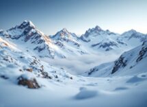 Atleti in azione durante una gara di snowboard cross