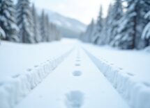 Atleti paralimpici in azione durante una gara di sci di fondo