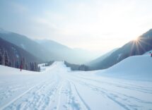 Eva Pinkelnig in azione durante una competizione di salto