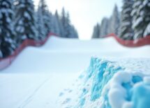Competizione di snowboard cross a Livigno con atleti in azione
