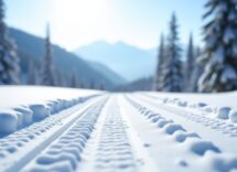 Atleti in azione durante la sprint di biathlon a Bessans