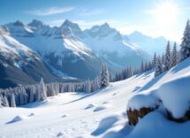 Panorama innevato di Bormio e Santa Caterina Valfurva