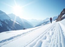 Linn Svahn durante una gara di sci di fondo