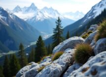 Panorama della Valle Maira con montagne e natura