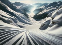 Sciatori in azione durante le Olimpiadi di Milano-Cortina