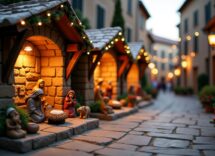 Rappresentazione del presepe vivente a Matera con attori locali