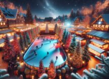 Rimini Ice Village con decorazioni natalizie incantevoli