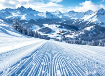 Membri dello Sci Club Bologna in azione sulla neve