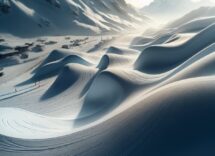 Atleta in azione durante una gara di snowboard cross ad Angers