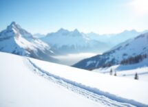 Sophie Sorschag durante un salto con gli sci