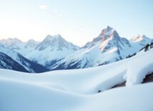 Atleti che praticano sport invernali sulla neve