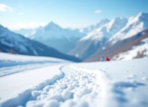Giovane atleta di sci di fondo in Andorra
