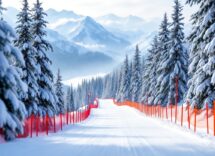 Tommaso Saccardi durante la vittoria nello slalom a Levi