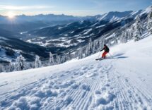 Federica Brignone durante la prova cronometrata a Beaver Creek