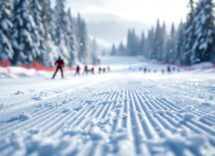 Federico Pellegrino e Dorothea Wierer durante una competizione