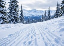 Atleti in azione durante una gara di snowboard cross in Italia