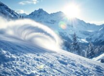 Competizione di snowboard cross tra le montagne del Tirolo