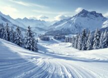 Atleti in azione durante una gara di snowboard cross