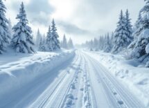 Atleti in azione durante una gara di sport invernali