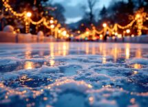 Pattinatori sul ghiaccio a Desenzano del Garda