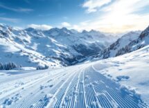 Atleti in azione durante il snowboard cross a Nevegal