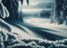 Edvin Anger in azione durante una competizione di fondo