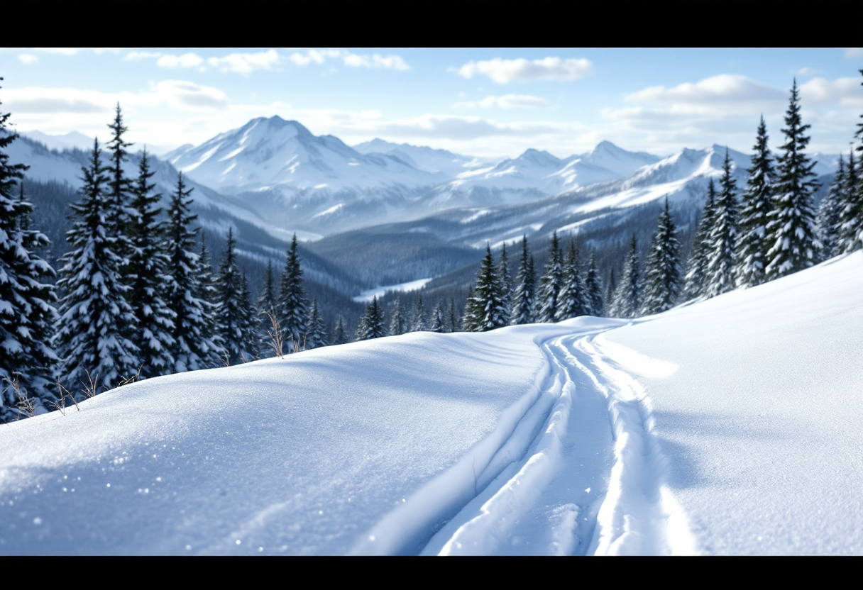 Atleti in azione durante una gara di biathlon ad Anterselva