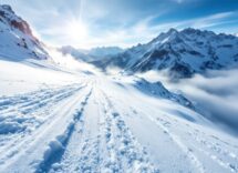 Francesco De Fabiani durante una gara di sci