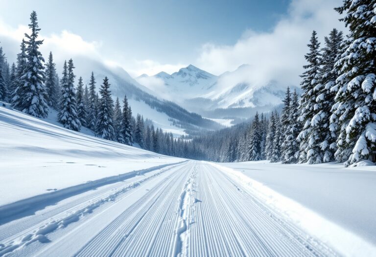 Sciatori in azione durante le gare di fondo a Les Rousses