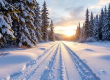 Atleti in azione durante lo sci di fondo ai FISU 2025