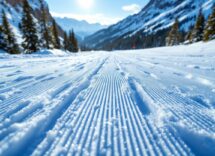 Atleti in azione durante una gara di snowboard cross