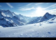 Atleti della squadra norvegese di sci di fondo in azione