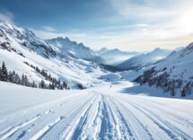 Atleti del Team Robinson Trentino durante una gara di Ski Classics