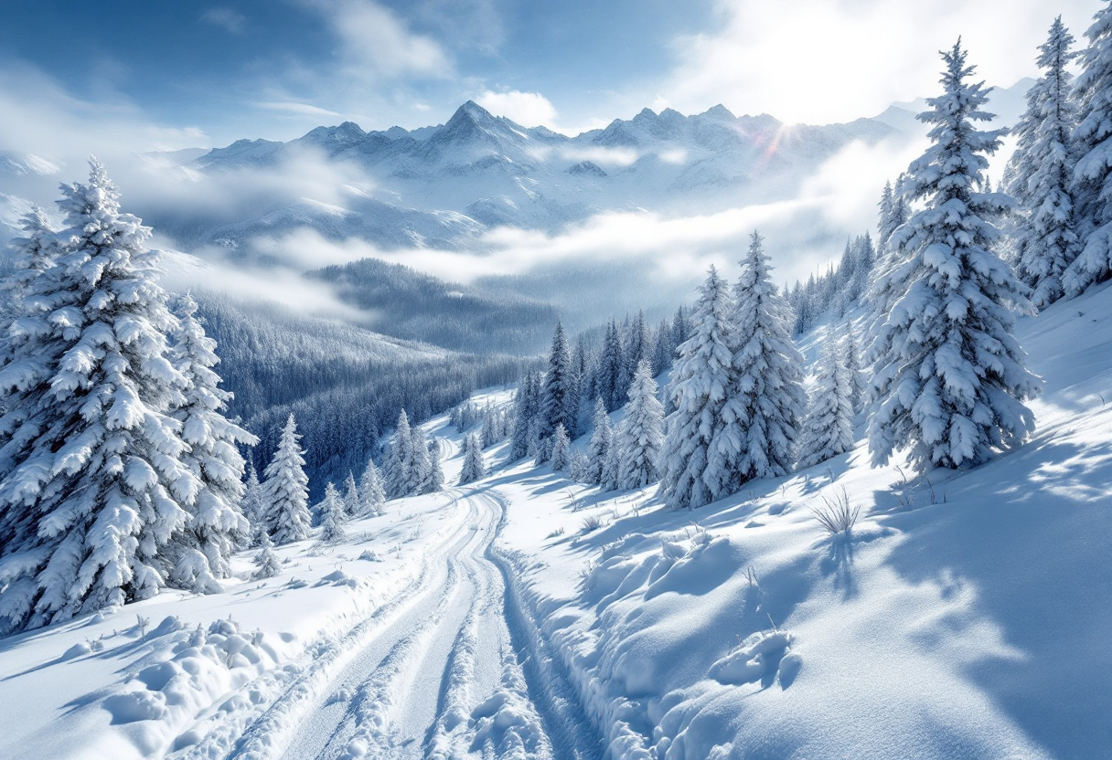 Bormolini in testa durante la gara di gigante parallelo a Rogla