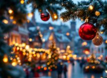 Villaggio di Natale a Seveso con luci e decorazioni festive