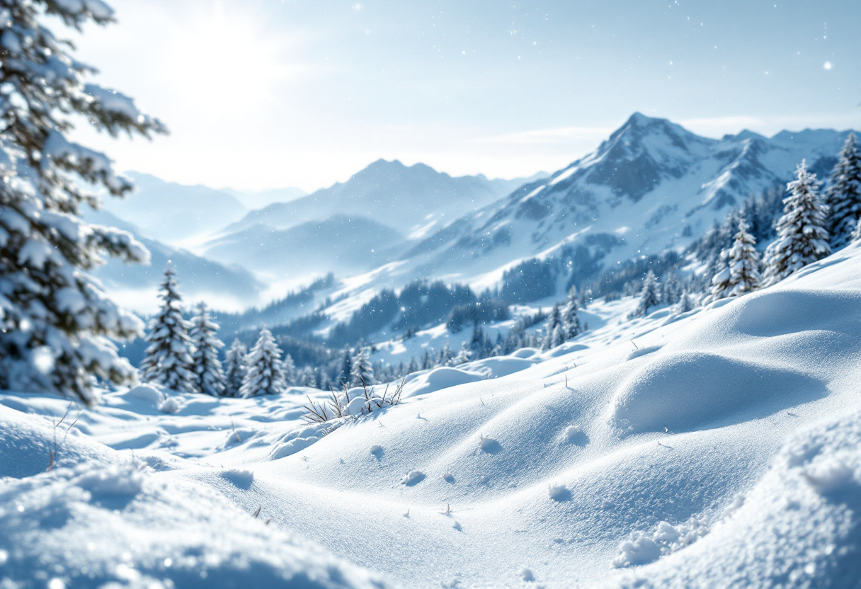 Atleta in volo durante una spettacolare acrobazia di salto con gli sci