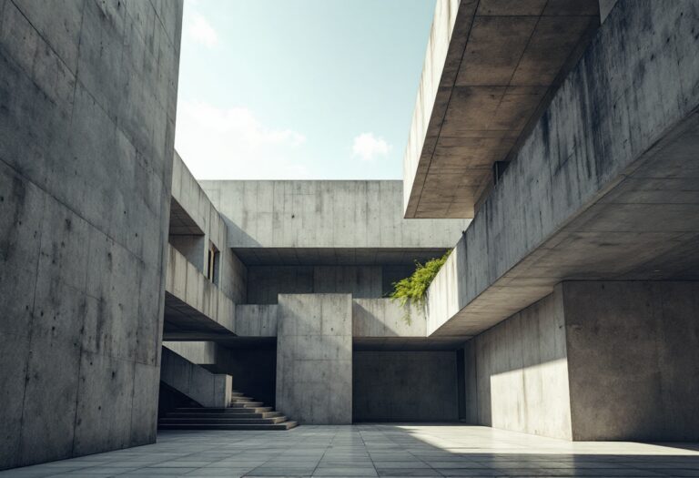 Esempio di architettura brutalista in un film moderno