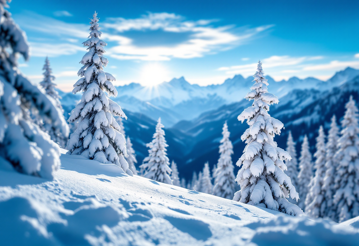 Studenti in una giornata bianca in Francia