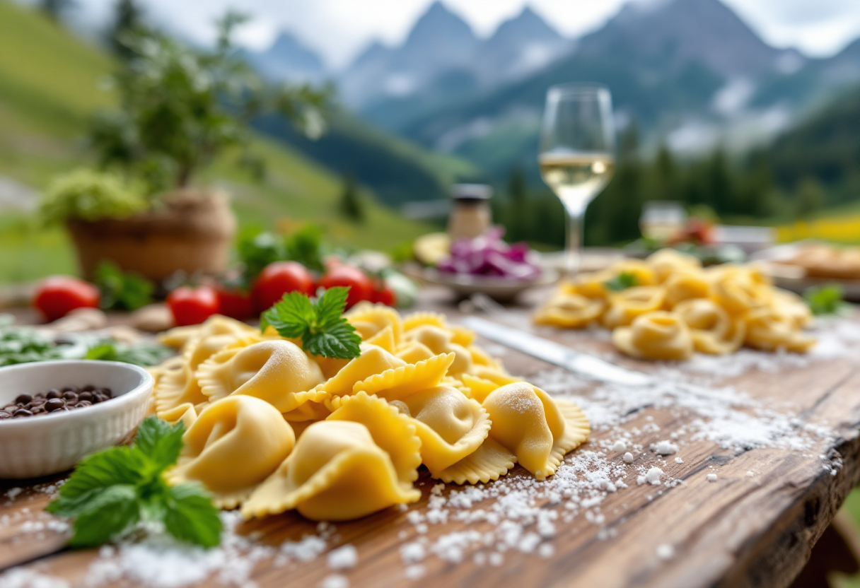 Tortellini tradizionali di Valeggio in alta quota