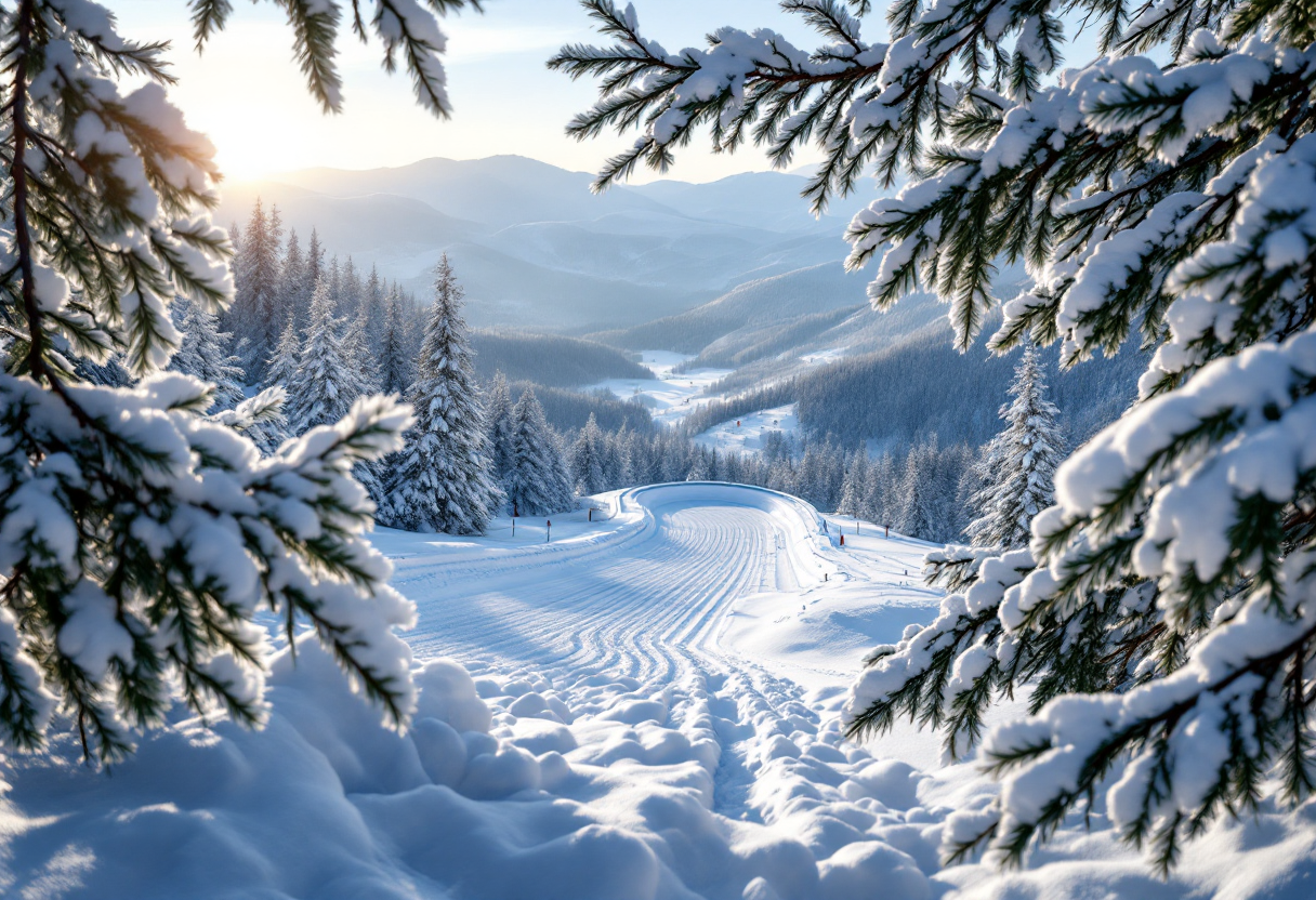 Johannes Bø in azione durante la competizione