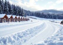 Julia Simon festeggia la vittoria nel biathlon