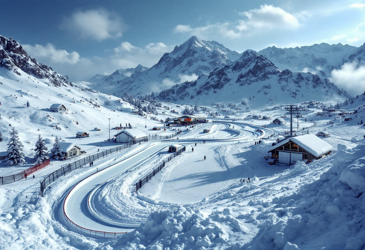 Lorenzo Previtali in azione nello short track