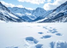 Sciatori partecipano all'evento MarciaGranParadiso