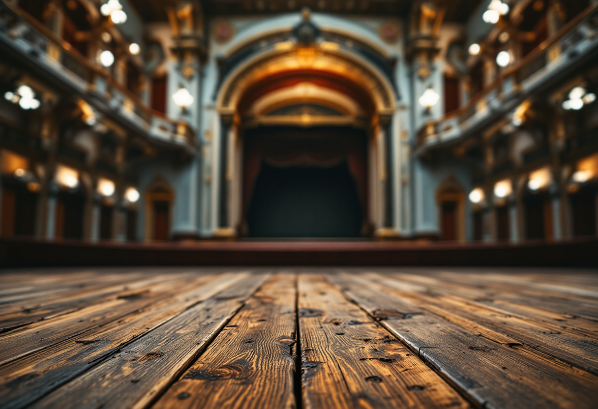 Paolo Faroni durante il suo monologo comico al teatro