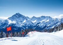 Atleti in competizione durante le Olimpiadi invernali