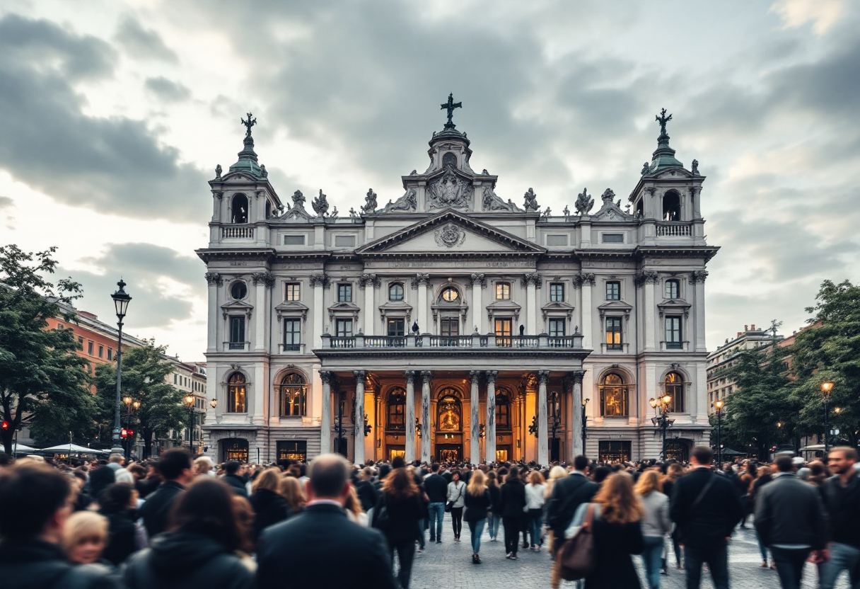 Vista del Palavela di Torino durante eventi sportivi invernali