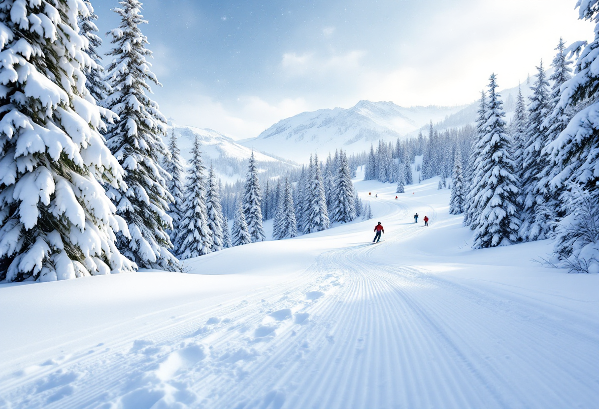 Perttu Hyvärinen in azione durante una gara di sci di fondo