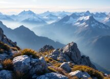 Vista del Rifugio Vittorio Sella nel Parco Nazionale Gran Paradiso