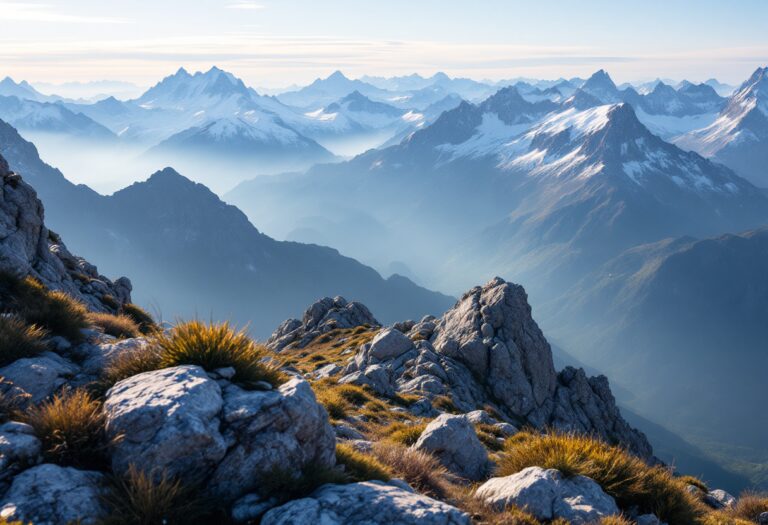 Vista del Rifugio Vittorio Sella nel Parco Nazionale Gran Paradiso