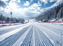 Pattinatori artistici in azione al Road to 26 Trophy